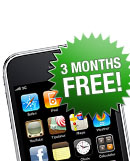 3 months free on an iPhone